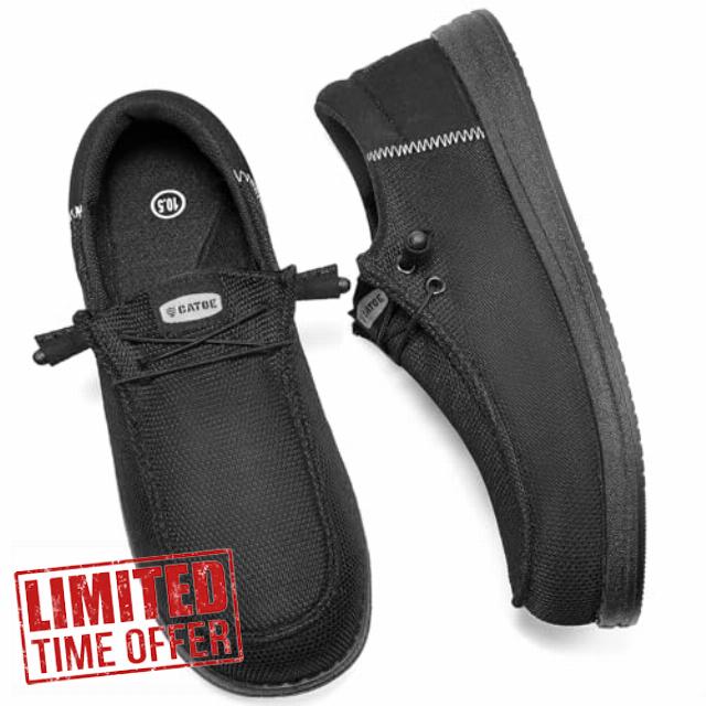 Steel Toe Shoes for Men Slip On Safety Work Loafers Lightweight Composite Toe Shoes for Men Comfortable Mens Safety Tennis Sneakers