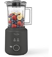 Martha Stewart Countertop Blender, 50oz Glass Jar, 6 Stainless Steel Blades 3 Speeds & 5 Presets,...