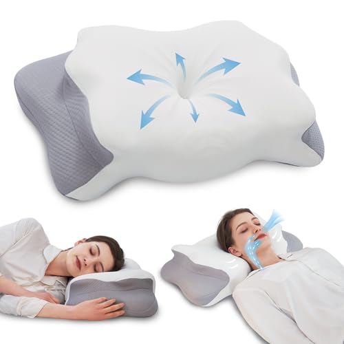 Orthopedic Contour Memory Foam Pillow for Side Back Stomach Sleeper