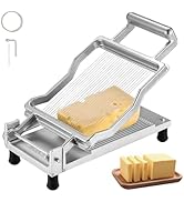VEVOR Cheese Slicer, Butter Cutter with 0.39" & 0.78" Cheeser Butter Cutting Blade, Detachable Ch...
