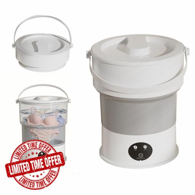 Compact Portable Laundry Device with Foldable Design – Small Mini Washer for Baby Outfits