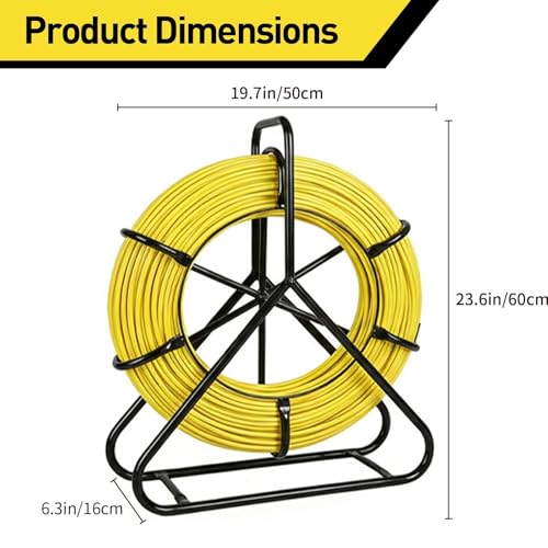Fiberglass Rodder with Durable Steel Reel Stand