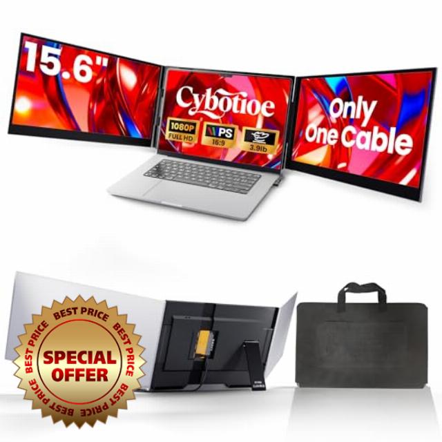 One Cable Connection Laptop Screen Extender Monitor Portable
