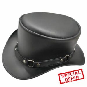 Handmade Leather Top Hat