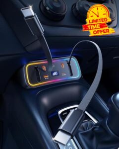 Car Charger Usb Hub with RGB Light for 2026 2025 2024 2023 2022 2021 2020 Toyota Corolla Accessories