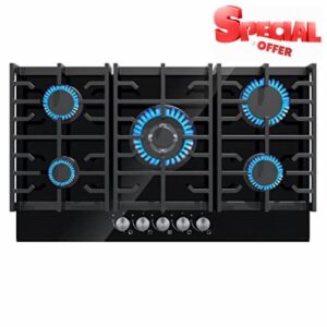 Davivy 34 Inch 5 Burner Built In Cooktop