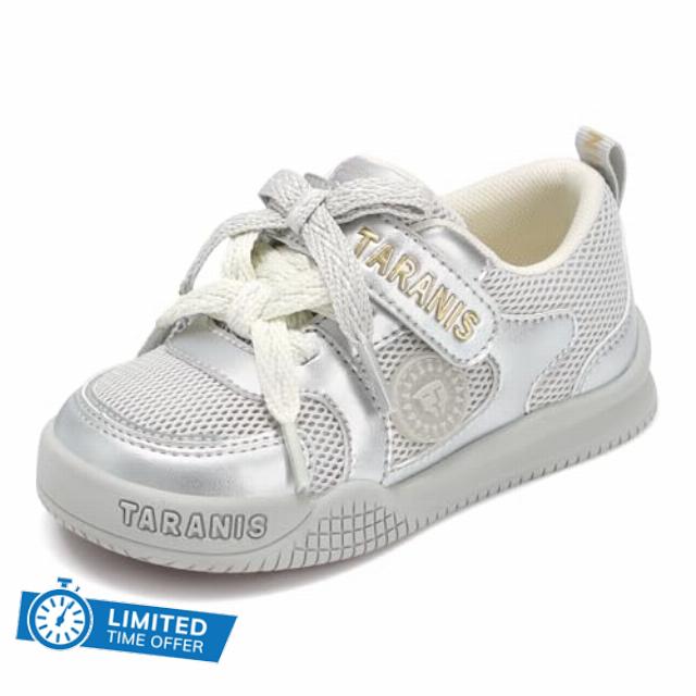 Toddler Sneakers Non-Slip Girls Running Tennis Shoes Rubber Sole Dual Strap for 1-3.5 Years