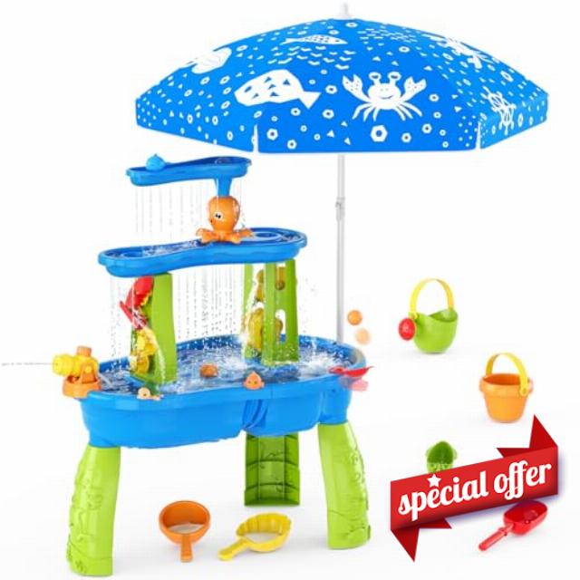 HYES Water Table for Toddlers 3-5