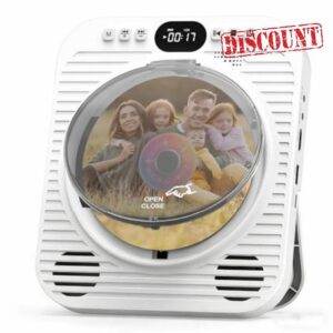 Mini CD DVD Player for TV - Portable Bluetooth CD DVD Player with HDMI & AV Cables