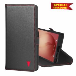 TORRO Leather Case Compatible with Samsung Galaxy S26 Ultra 5G 2026 - Premium Leather Wallet Case with Kickstand and Card Slots (Black)