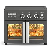 Martha Stewart French Door Air Fryer Toaster Oven Combo, 34QT Countertop Convection, 12-in-1, Bak...