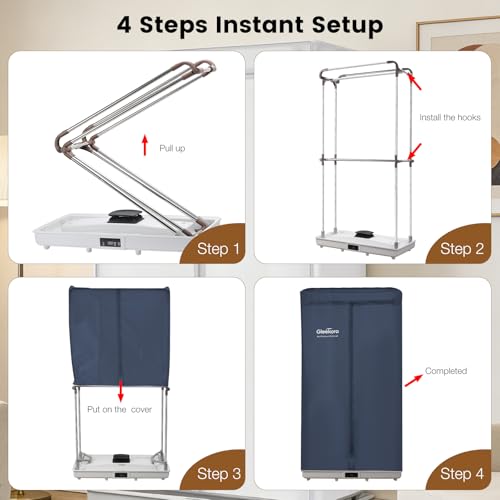 Easy Installation Foldable Compact Electric Dryer Machine