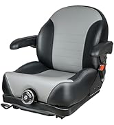 Tractor Suspension Seat, Highback Low Suspension Mower Seat, Adjustable Backrest and Slide Rails,...