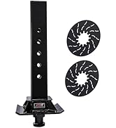 30K Lbs GTW Gooseneck to 5th Wheel King Pin Adapter &ndash; Fits 4" Round Tube Gooseneck Trailers, Conv...