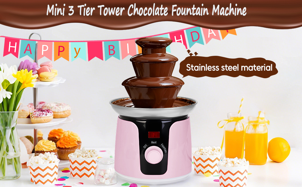 3 Tier Electric Chocolate Fountain Machine