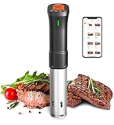 Inkbird WIFI Sous Vide Cooker ISV-300W, 1000 Watts Sous-Vide Machine with 14 Preset Recipes, 3D F...