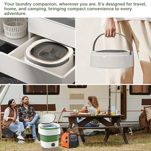 3 Mode Deep Clean — Mini Laundry Machine for Travel