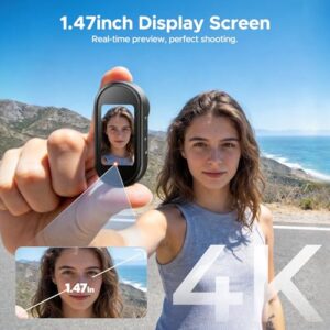 1.47" Display Wearable POV Camera