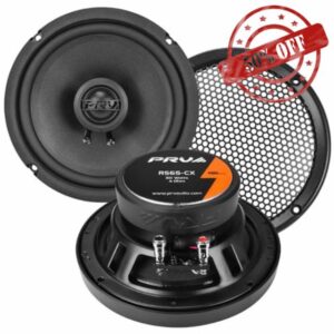 PRV AUDIO 6.5 Inch 2-Way Car Coaxial Speakers 160 Watts per Pair 4 Ohm RS65-CX