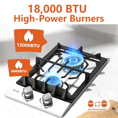 LPG/NG Convertible Dual Fuel Hob with Thermocouple Protection for Kitchen Apartments RV