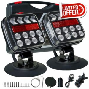 Wireless Trailer Lights with Strobe Mode