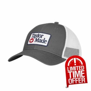 Taylormade 2026 Golf Radar Trucker Hat White/Navy Adjustable