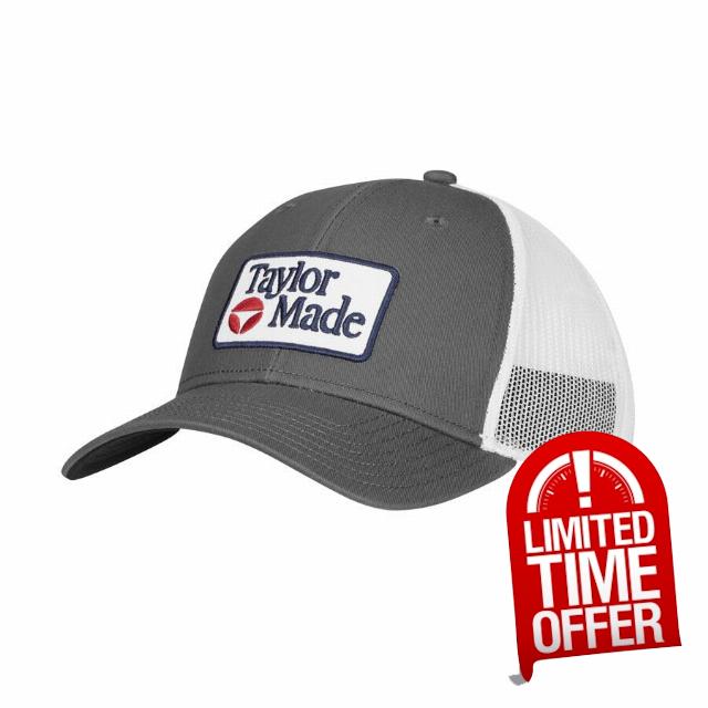 Taylormade 2026 Golf Radar Trucker Hat White/Navy Adjustable
