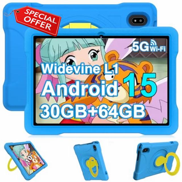 Kids Tablet 10 Inch Android 15 Tablets