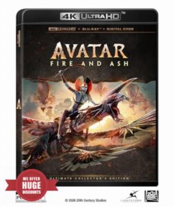 Avatar: Fire And Ash (3 Disc) - 4K UHD/BD Combo + Bonus Disc + Digital