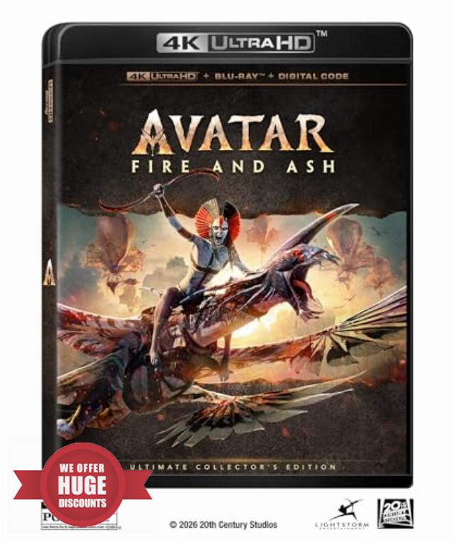 Avatar: Fire And Ash (3 Disc) - 4K UHD/BD Combo + Bonus Disc + Digital