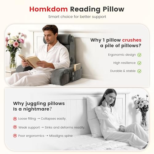 Ergonomic Wedge Pillow for Watching TV