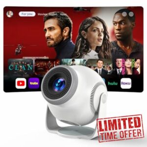 Smart Mini Projector with Android 14 OS
