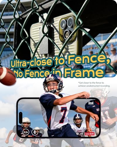 All-in-One Soft Fabric Fence Mount Bag with Anti-Glare Shade & Storage