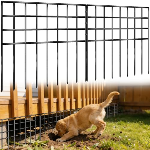 30 Panels No Dig Fence Panels for Dog Rabbit