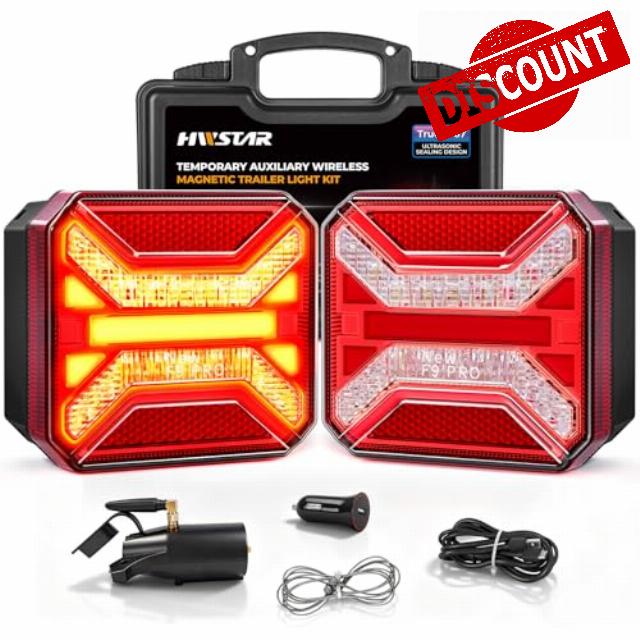 HWSTAR 2026 Magnetic Wireless Trailer Lights Kit