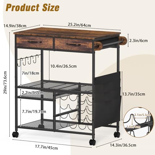 Mobile Craft Cart Compatible with Cricut Machines