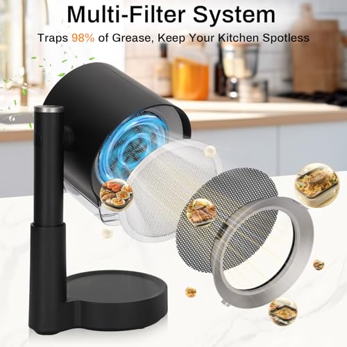 2026 Upgraded Desktop Exhaust Fan with 3 Filter System