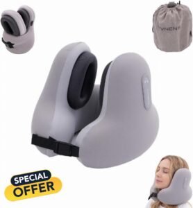 Neck Travel Pillows for Airplanes with Bluetooth