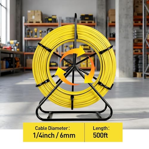 Heavy-Duty Cable Running Rod for Wall & Electrical Conduit Installations