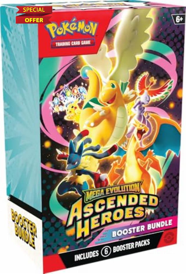Pokémon TCG: Mega Evolution—Ascended Heroes Booster Bundle
