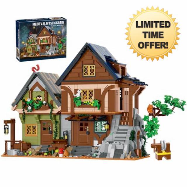 Medieval Mystic Cabin Building Blocks Set
