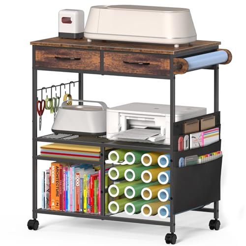Craft Workstation Table with Drawers & Storage