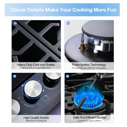 Easy Installation Cooktop with Thermocouple Protection