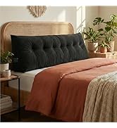 DVUAY Wedge Reading Pillow Headboard Twin Size, Headboard Bolster Pillow for Bed, Triangular Back...