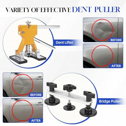 Car Dent Puller Kit with Dent Lifter&Bridge Puller