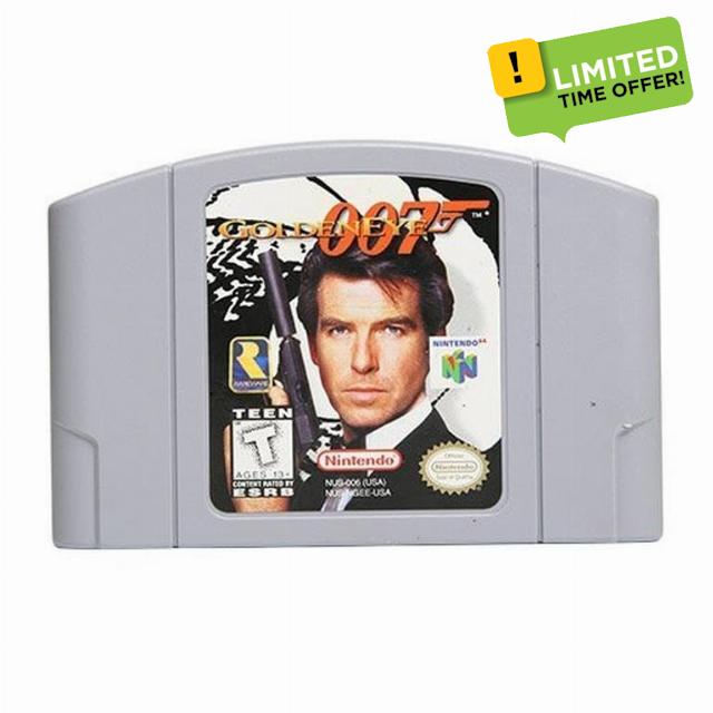Goldeneye 007 Nintendo 64 N64 Original Authentic James Bond OO7 Golden Eye MultiPlayer Retro (Renewed)