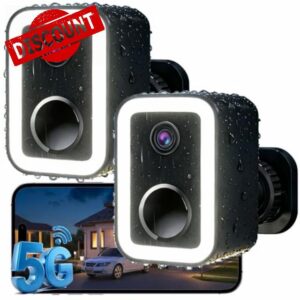 【2 Pack】Security Cameras Wireless Outdoor
