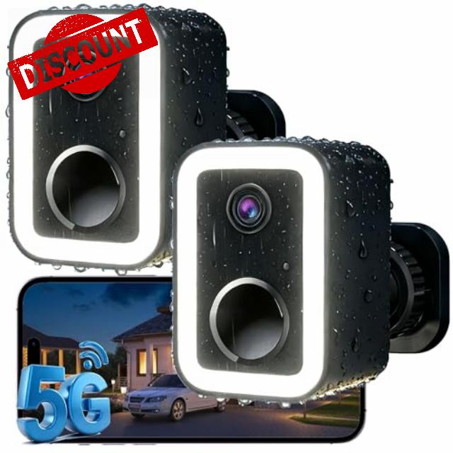 【2 Pack】Security Cameras Wireless Outdoor
