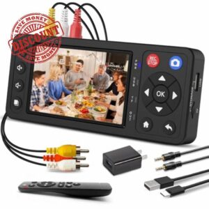 VHS to Digital Converter with 4" HD Screen