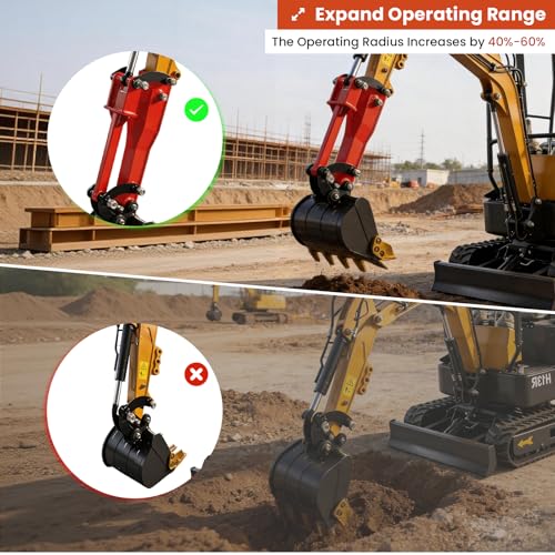 Extends Digging Depth and Range for Trenching